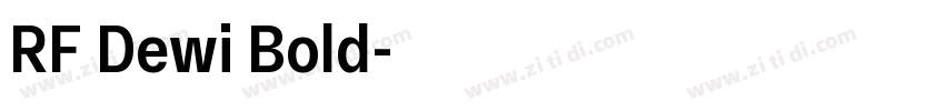 RF Dewi Bold字体转换 RF Dewi Bold字体转换